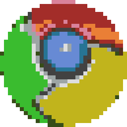Google Chrome Logo Pixel Art Minecraft Map