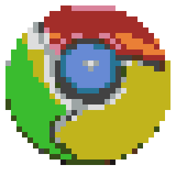 google chrome  Pixel art, Minecraft pixel art, Art